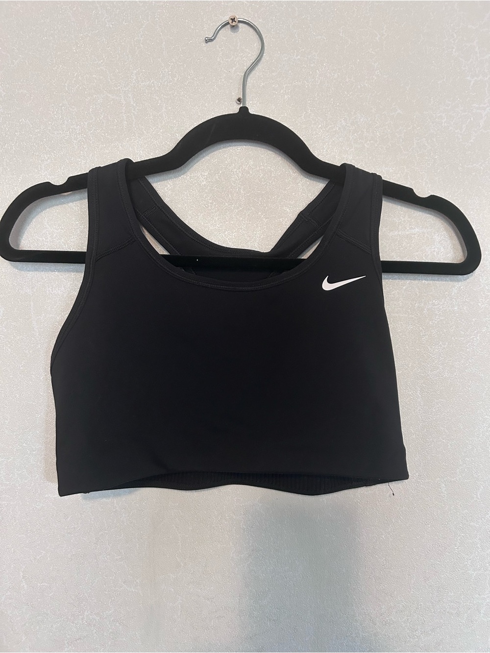 Nike | Black Athletic Sports Bra - Supportive Crop Top | Size Medium